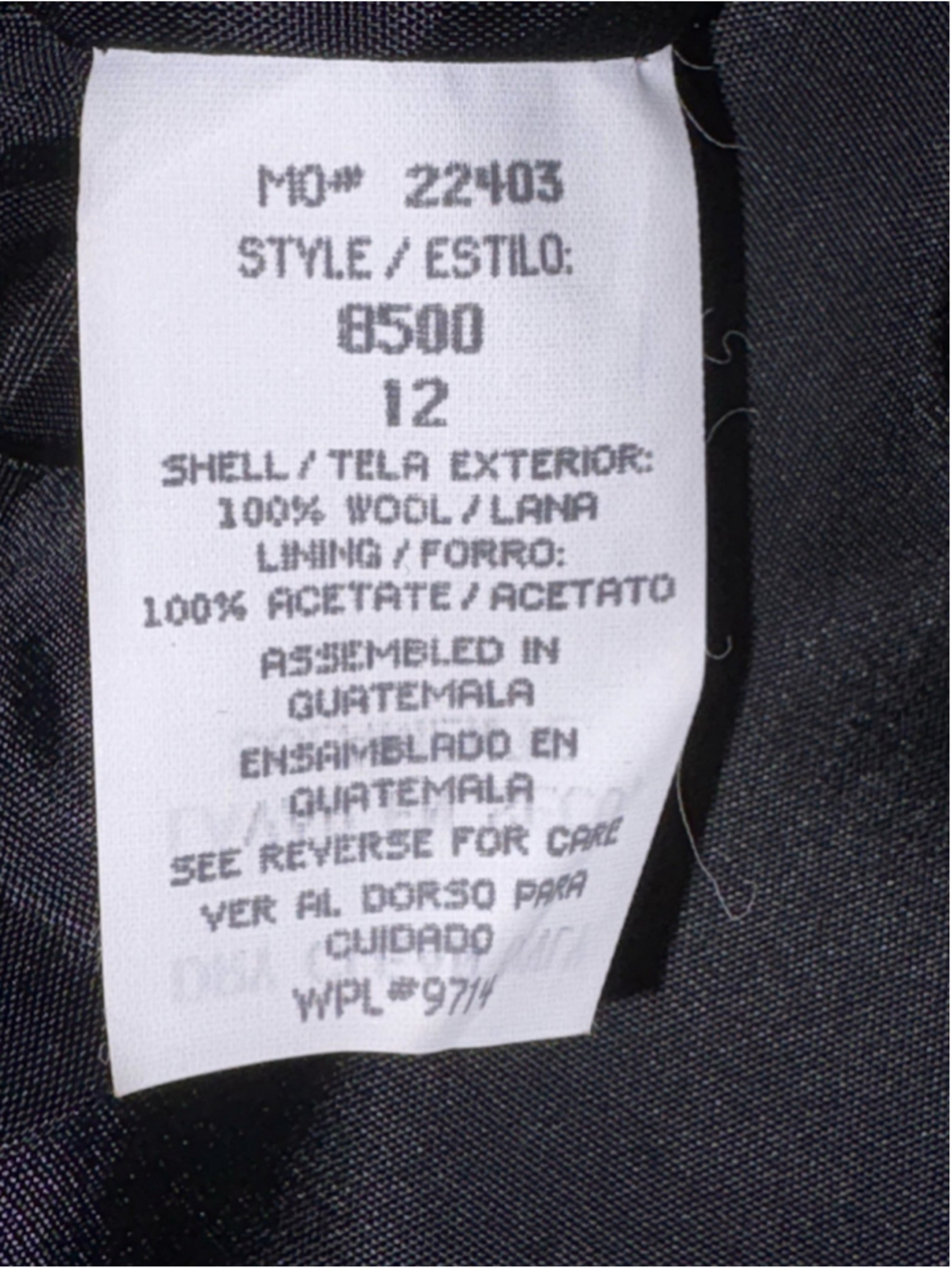 SagHarbor Woman’s Blazer Wool Jacket Size 12-Dark Charcoal Gray-100% Wool-Office - Picture 9 of 9